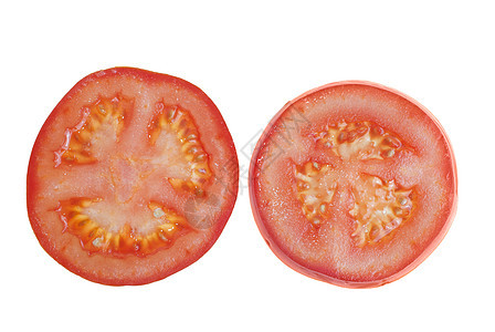 番茄片蔬菜红色美味白色植物宏观果汁图片