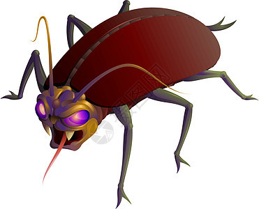 异形昆虫绿色愤怒外星人吉祥物自然卡通片尾巴背景图片