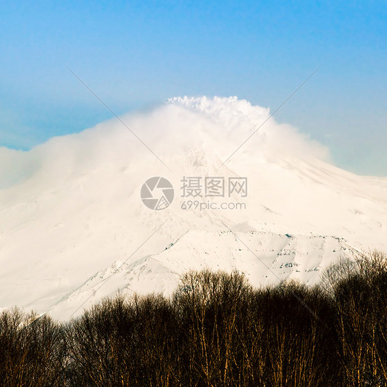 冬天美丽的火山喷发公园火山学家墙纸旅游熔岩旅行者自然陨石圆形假期图片