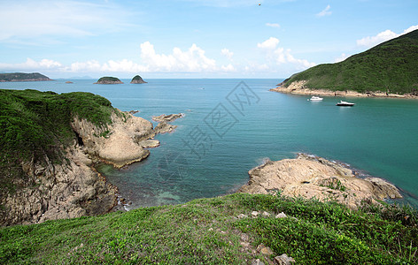 沿海海岸海岸线热带阳光天空季节旅行金子风景天气蓝色图片