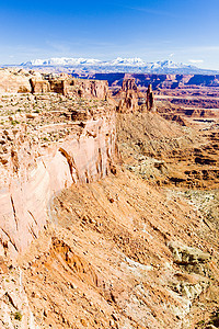 美国犹他州犹他州Canyonland国家公园构造外观地质学岩石位置山脉旅行峡谷侵蚀地质图片