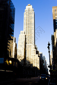 美国纽约州纽约市洛克菲勒中心城市位置建筑物建筑建筑学旅行世界摩天大楼外观图片