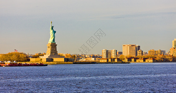 自由岛和自由女神像 美国纽约地标自由旅行雕塑位置纪念碑雕像外观世界图片