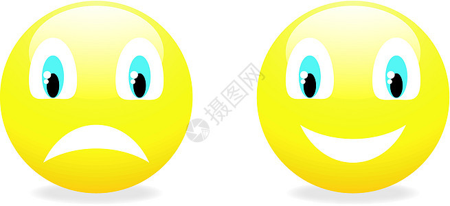 矢量笑脸黄色表情享受风采徽章情感幸福笑声符号嘲笑电脑动画图片