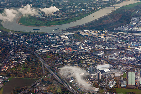 Duseldorf的风光空中观景生活血管旅游运输社区城市中心假期景观城市化图片