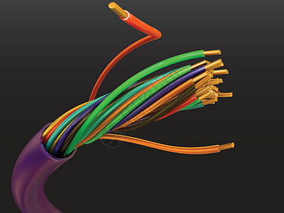 电线电缆互联网电话技术插图塑料卷曲网络活力金属环境图片