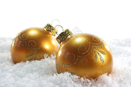 圣诞球饰品星号星星派对雪花装饰情绪金光花环杉树图片