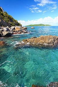 英属维尔京群岛气氛晴天海岸海洋热带海滩风景天堂处女蓝色图片