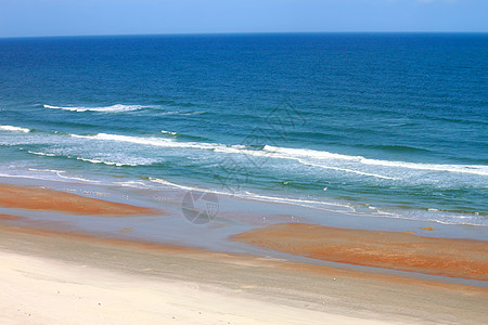 佛罗里达州代顿纳海滩波浪冲浪海岸线海景天空海浪海滩支撑海岸栖息地图片