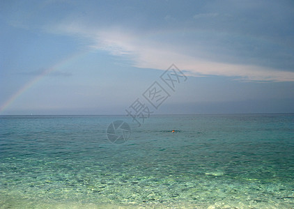 撒丁岛旅行反射活力海岸支撑海景蓝色风景海浪太阳图片