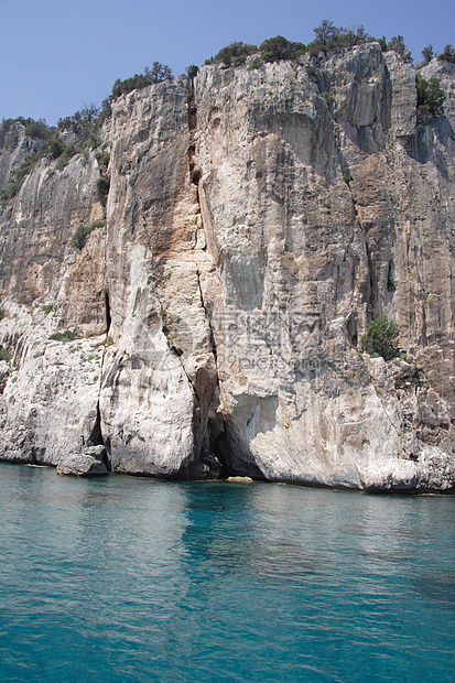 撒丁岛旅行绿色海岸活力海浪支撑反射风景假期蓝色图片
