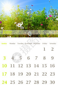2012年6月日历规划师时间商业床单场地背景图片