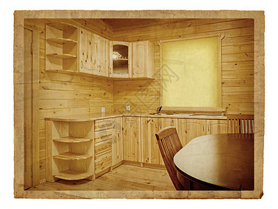 厨房内桌子橱柜财产公寓木头椅子窗户住宅家具地面图片