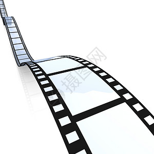 影业框架地带卷轴记录电影空白摄影黑色照片白色图片