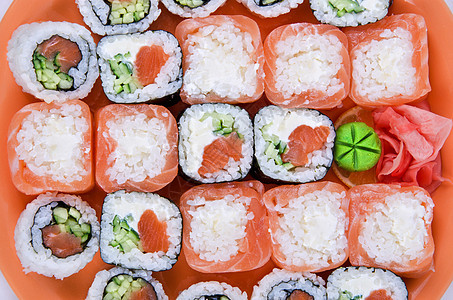 寿司情调美味厨房海鲜服务盘子食物小吃传统宏观图片