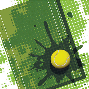 网网球竞赛插图黄色太阳绿色天空草本植物运动法庭图片