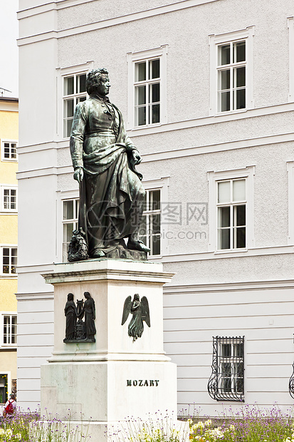 萨尔茨堡观光旅游历史文化吸引力地标雕像雕塑历史性蓝色图片