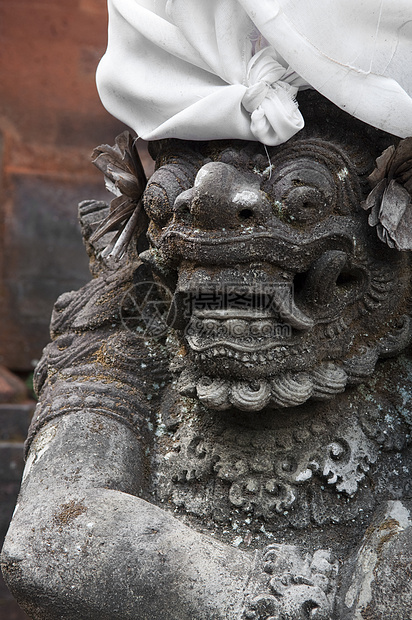 巴厘岛精神文化乌布上帝雕刻恶魔艺术雕塑石头女神图片