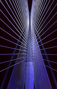 悬吊桥建筑学贸易构造工程蓝色走廊城市建筑天花板电缆图片