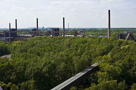 Ruhr 区域视图地区旅行城市天空天线矿业图片