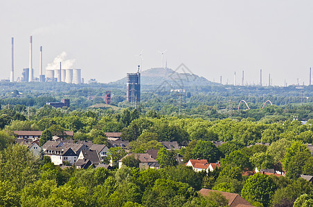 Ruhr 区域视图地区天线城市旅行天空矿业图片