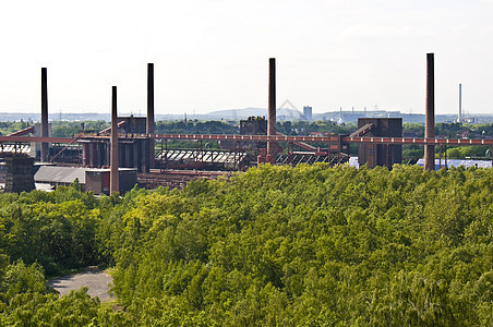 Ruhr 区域视图城市天空地区天线旅行矿业图片