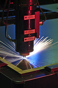 激光切割器喷射工厂材料运动生产工程气体工具机械力量图片