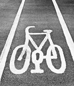 自行车车道标志街道交通运输图片