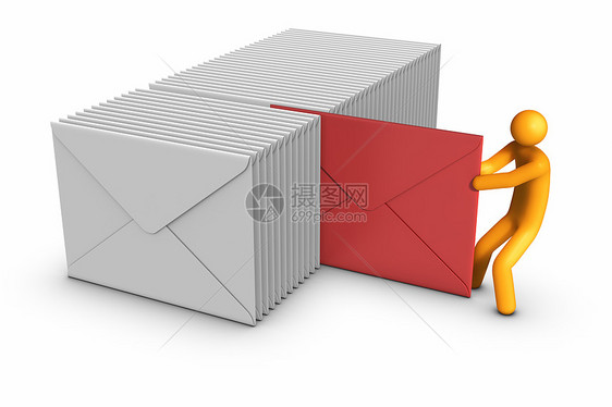 电子邮件概念送货员信封邮件图形计算机男人信使垃圾邮件快递简笔画图片