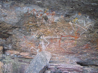 原土著洞穴绘画艺术神兽教学智人梦幻历史怪物上帝方法壁画图片