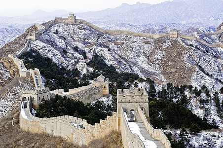 中国长城旅游旅行吸引力文化废墟文明城堡石头天空建筑学图片