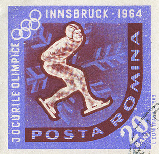 滑冰车邮件运动运动员信封集邮邮资邮票明信片历史性海豹图片