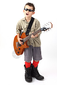 男孩弹吉他旋律玩家工作室演员摇杆音乐家音乐独奏青年岩石图片