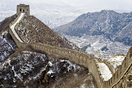 中国长城历史文化遗产旅游楼梯建筑学岗楼历史性旅行文明图片