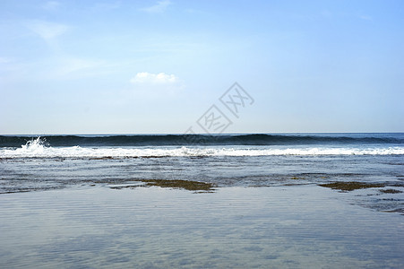 海洋景观支撑场景海滩蓝色反射热带海景海岸海浪液体图片