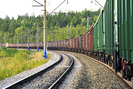 货运火车金属车辆车站后勤场景铁路送货运输经济商品图片