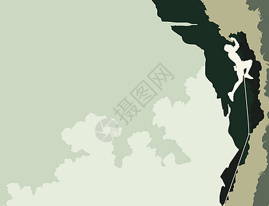 攀爬者安全绳元素冒险控制板探索攀岩天空岩石绿色运动图片