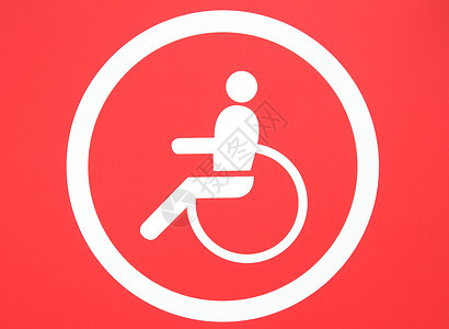 签署签名标签洗手间轮椅指示牌车轮背景图片