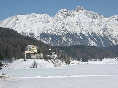 伯尔尼纳场景滑雪冰川发动机全景山脉运动图片