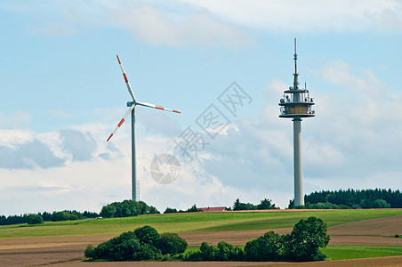 风电塔筒风车轮风能全球自然保护生产二氧化碳电塔电力背景