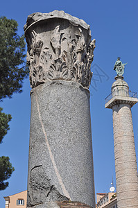 罗马建筑学大理石柱子废墟石头建筑纪念碑地标雕塑雕像图片