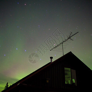 北光亚暴天空电离宇宙例外育空磁场北极星天文学地区星星图片