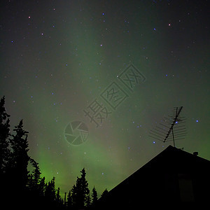 北光亚暴天文学宇宙电离星星绿色释放情调地区天线气氛图片