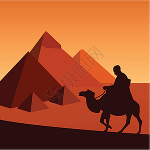 金金字塔假期日落游客金字塔神话石头旅行晴天动物男人图片