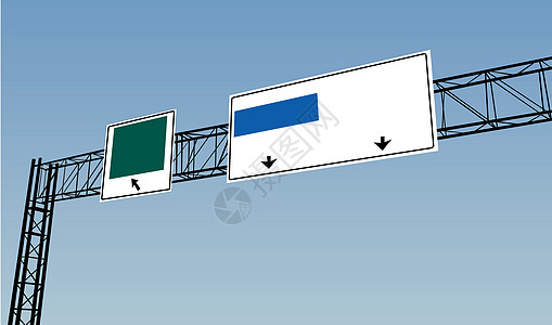 高速路标志宣传空白街道广告牌交通插图商业天空控制板城市图片