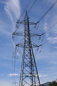 高电压电线钢托供应绿色气候技术紧张活力金属生态电缆图片