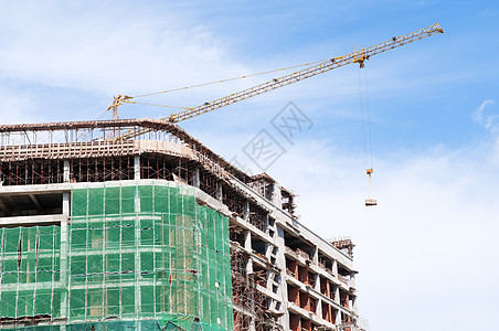 建造中的建筑用起重车图片