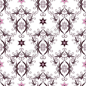无缝壁纸插图织物粉色菱形墙纸装饰品紫色白色纺织品图片