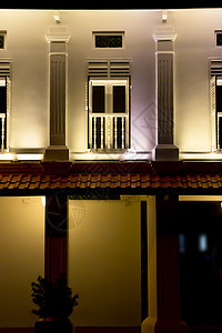殖民地商店窗户巴巴房子红色间谍建筑学白色框架殖民建筑图片
