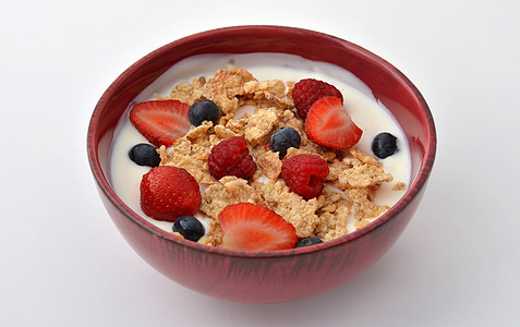 早餐碗饮食产品食物纤维薄片美食谷物水果玉米粮食图片
